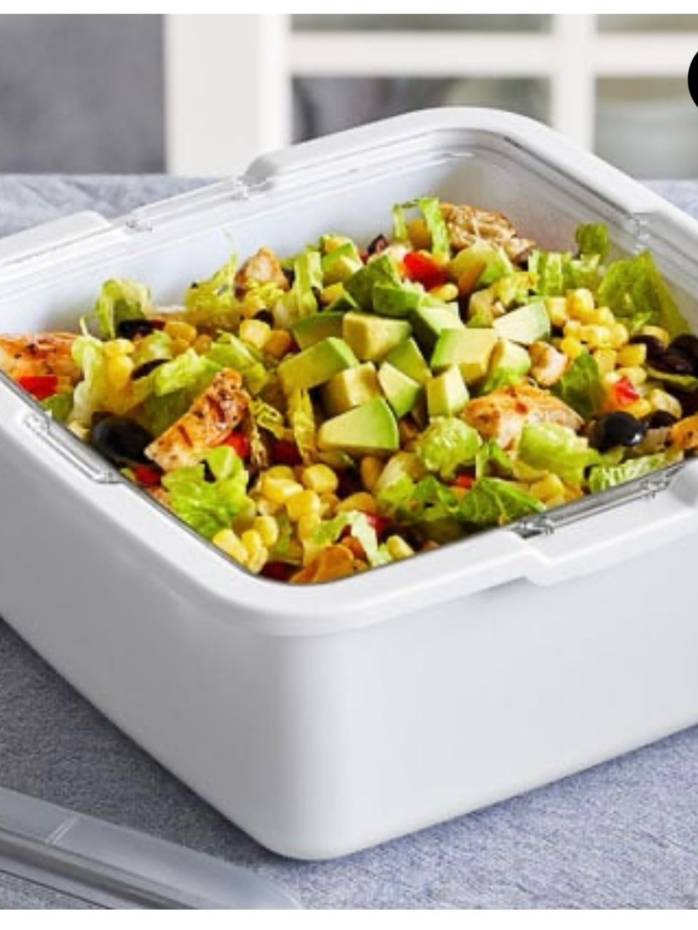 Pampered Chef White Plastic Food Cool & Serve dish